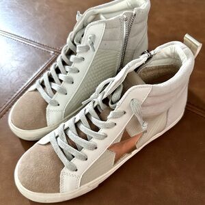 high top vintage havana sneakers